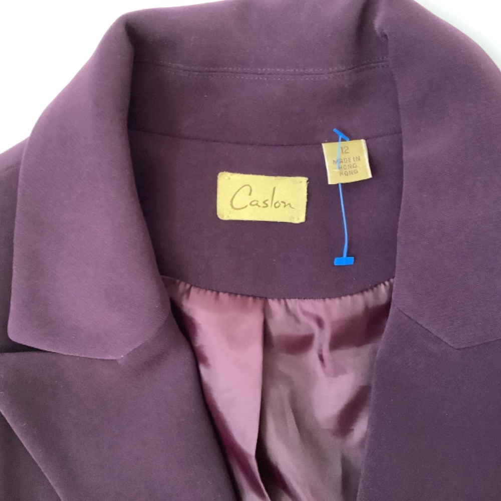 EUC Caslon purple dress jacket size 12 - Picture 9 of 14